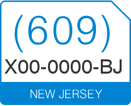 (609) X00-0000-BJ